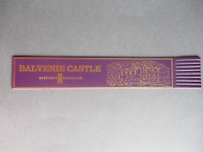 Leather BOOKMARK Balvenie Castle Historic Scotland Scottish Purple Unused picture