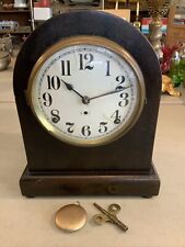 Vintage Antique Seth Thomas Mantel Clock Model 89 Movement With Pendulum & Key picture