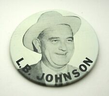 Rare LBJ Johnson Tin Litho Presidential Election Political 3