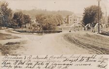 View from Daniel Bridge Franklin New Hampshire NH 1906 Real Photo RPPC picture