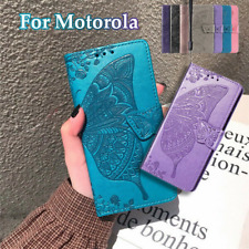 3D Butterfly Wallet Phone Case For Motorola G Power Play Edge 30 G51 G71  picture