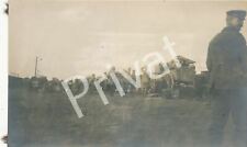 Photo Pk Wk I Soldiers Cart Caravan Libercourt France H1.19 picture