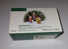 DEPARTMENT 56 North Pole PHOTO WITH SANTA 56.56444 Set of 3 NEW Christmas picture