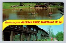 Wheeling WV-West Virginia, General Banner Greeting Oglebay Park Vintage Postcard picture