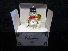 Kurt S. Adler Polonaise Snowman with Parcel Ornament GP313 NEW IN BOX picture
