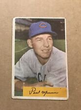 Paul Minner card # 13 Pitcher Chicago Cubs 1954 Vintage Baseball Card picture