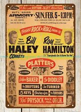1956 Bill Haley and his Comets Roy Hamilton Rock 'n Roll Show Concert Poster picture