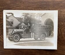 Ossining New York Fire Department Hose Truck Original Small Vintage Photo picture