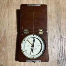 Vintage W & L.E. GURLEY Compass In Wood Case Box Engineer Surveyor TROY N.Y. picture