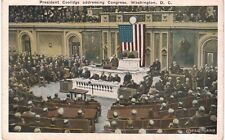 Washington DC President Coolidge Addressing Congress 1920  picture
