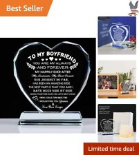 Romantic Boyfriend Crystal Keepsake - Meaningful Engraving - Premium Quality picture