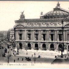 c1910s Paris France L'Opera et la Rue Auber Postcard 9th Arrondissement A78 picture