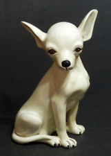 Vintage Chihuahua Dog Statue 1970's Marwal Inc. Glazed Off White picture