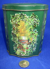 Vintage Avon 1981 Green Christmas Tin Made in England - Empty picture