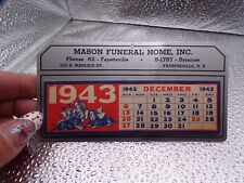 VTG Advertising Calendar 1942 Mason Funeral Home Inc Syracuse NY picture