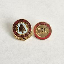 Vintage 24K GP Marked Lapel Pin Lot Of 2 picture