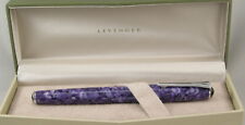 Levenger True Writer Purple Mosaic & Chrome Rollerball Pen - New In Box picture