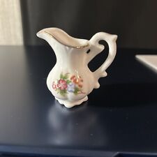 2” Vintage Pitcher  Small Miniature Sizes Flower Designs Dollhouse picture