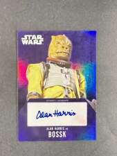 2016 Topps Star Wars Evolution Alan Harris as Bossk Purple /25 Auto picture