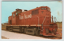 Postcard Railroad Train Rock Island 420 C-415 1970's Chrome picture