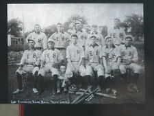 Antique 1909 East Schodack Baseball Team NY Lantern Glass Slide Amateur Players picture