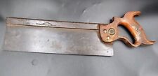 Antique Henry Disston & Sons 12” Back Saw  picture