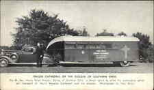 Car & Trailer Cathedral Diocese Ohio Henry Hobson Religion Postcard c1940 picture