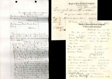 Group of 50 pieces of Morris and Essex Letters, etc. - 1860's dated Railroad Doc picture