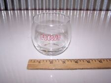 Vintage 1968 - 1987 RCA Mixed Drink Mid Century Low Ball / Rocks Glass Radio TV  picture