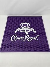 Crown Royal Bar Spill Mat Rubber purple white logo Large 16 1/2