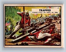 1962 Topps Civil War News #77 Trapped EX Vintage Non-Sports Trading Card picture