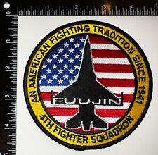 USAF 4th Fighter Squadron Fuujin Patch picture