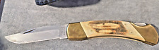 Vintage Parker Imai K139 Large Folding Hunter bone handle, w/orig case--2143.23 picture