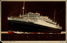 Cunard White Star GEORGIC 1938 Carlos Finlay Epidemiologist cancel 1933 Cuba PC picture