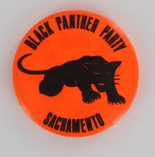 Black Panther Party 1967 Sacramento Chapter Pin Rare California Civil Rights 420 picture