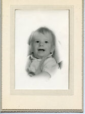 Antique Studio Photo - Smiling Baby - In Folder picture