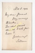 2nd Earl of Selborne, politician & colonial administrator, autograph letter 1900 picture