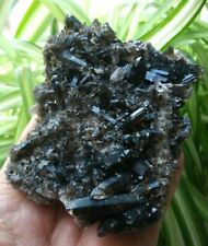 F3122 Natural Dark Smoky Cluster Mineral Specimen Quartz Crystal Point  310g picture