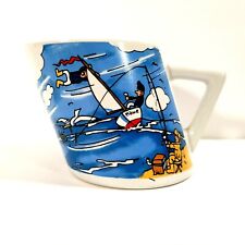 Vintage Nautical Fishing Boat Angled Ramsel Hamburg Ceramic Coffee Tea Mug Cup picture