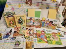 1983 Vintage Cabbage Patch Kids Stationary With CPK Sharpener,Stamp And Eraser picture