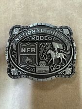 Hesston 2024 National Finals Rodeo Adult PEWTER belt buckle picture