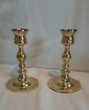 ***Pair Of Baldwin  Brass Candle Sticks Holders Preowned  picture