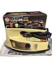Vintage NOS GE Light’n Easy Steam & dry Iron F200HR 9500-311 Sewing USA 1970’s picture