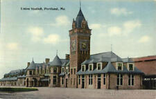 Portland,ME Union Station Cumberland County Maine Postcard Vintage Post Card picture