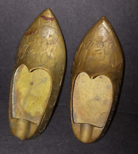 Brass Vintage Pointy Shoes .India. Home decor ,Collectible Mini Ashtrays picture