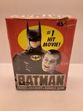 Batman Series 1 Movie Trading Card 1989 Topps Box 36 Factory Sealed Wax Packs picture
