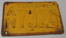 1951 Texas passenger car license plate picture
