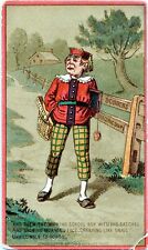 Victorian Trade Card Dobbins Electric Soap Card No. 2 Whining School Boy 1880s picture