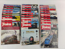 Trains The Magazine of Railroading Lot 25 Issues 1980s Collectible 1981-1988 picture