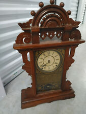 Antique Seth Thomas  Eclipse Oak Kitchen Clock  - Winds--selling for  parts   J picture
